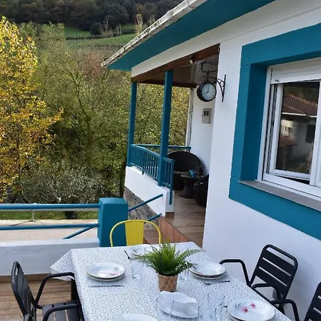 La Casa Azul, Un Oasis De Calma, Vistas Impresionantes Con Piscina, Saltador, Barbacoa Y Acceso Al Rio Ason Сasa de vacaciones Ramales de la Victoria